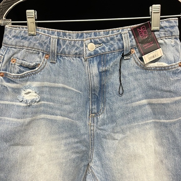 𝅺NO Boundaries- super high rise slim straight cropped jeans. NWT - Picture 2 of 5